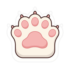 Cat Paw Close-Up EPS