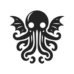 Tentacled Eldritch Creature Vector Art