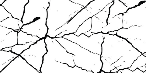 Obraz premium old wall background crack vector, grunge texture. cracked ground, ground distress texture, damage texture. 