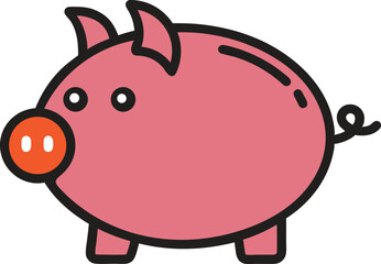 piggy vector illustration