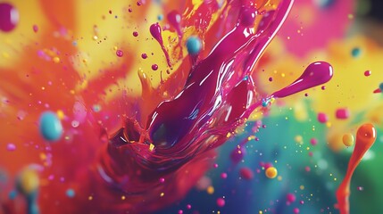 abstract background with colorful splashes