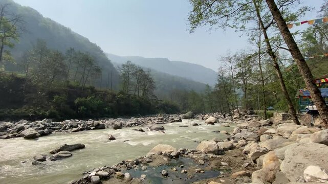 Modi River or Modi Khola is a tributary of Gandaki River in Parbat district of Nepal, originating from Annapurna Mountains. The water in the Khola mainly comes from the melting glaciers.