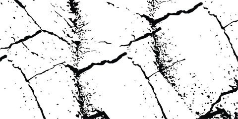 Fototapeta premium old wall background crack vector, grunge texture. cracked ground, ground distress texture, damage texture. 