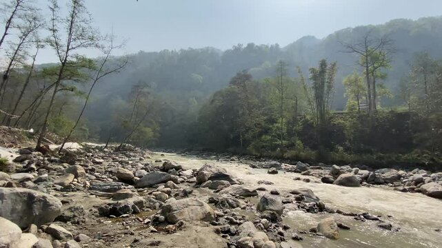 Modi River or Modi Khola is a tributary of Gandaki River in Parbat district of Nepal, originating from Annapurna Mountains. The water in the Khola mainly comes from the melting glaciers.