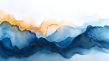 mountain landscape with clouds