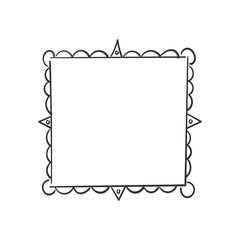 PNG art hand drawn outline vintage decorative banner doodle sign background card rectangle black ornament ink scribble cute picture

