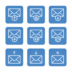 Multimedia icon set collection. Editable stroke. Vector illustration
