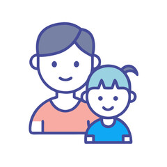 Fototapeta premium Happy Children Vector Illustration – Kids Playing and Smiling