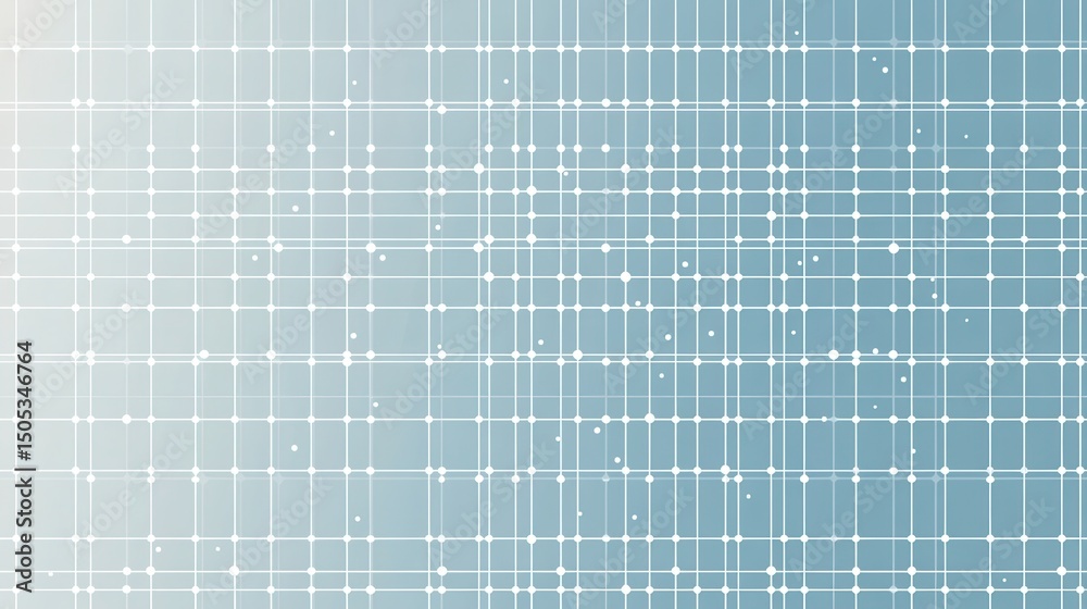 Poster abstract geometric background with white grid pattern and light blue gradient perfect for technology