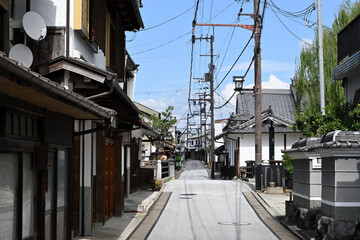 奈良県五條市五條新町の古い町並み