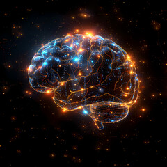brain with light connection 