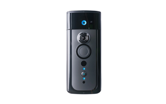 Smart Glass Doorbell on transparent background PNG.