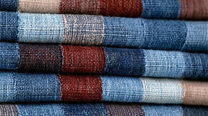 Reclaimed Canvas Layers Eco-Friendly Style and Sustainable Design in Rich, Textured Textiles