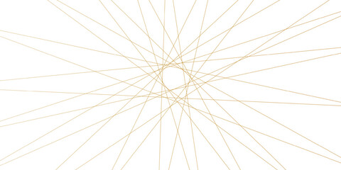 Abstract gold lines geometric white background