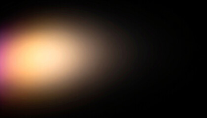 Color light overlay defocused yellow and pink glow, soft radiance texture on dark black background, abstract empty space with smooth gradient, galaxy light effects, dreamy aesthetic background.