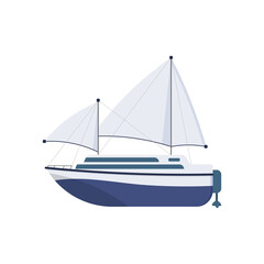 PNG maritime ship cargo transport freight container calm ocean minimal illustration vector modern business import export graphic

