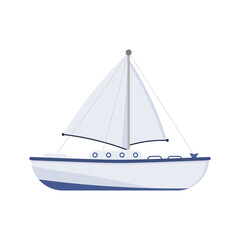 PNG maritime ship cargo transport freight container calm ocean minimal illustration vector modern business import export graphic

