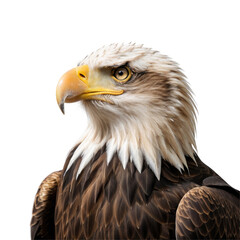 Obraz premium Close-up Of Bald Eagle isolated, Cutout 