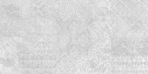 Grey vintage floral background, patchwork, age wallpaper pattern © Vidal