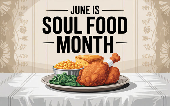 June Is National Soul Food Month Poster