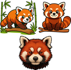 Red panda vector.eps