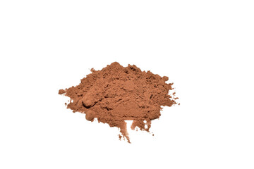 A small pile of cocoa powder lies on a PNG background.