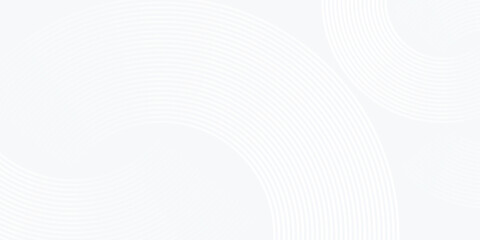 Abstract white glowing geometric lines on gray background. Modern shiny blue circle lines pattern. Futuristic technology concept. Suit for cover, poster, banner, brochure, header, website vector