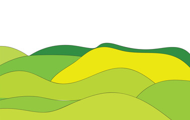 Obraz premium vector illustration of an abstract hill background