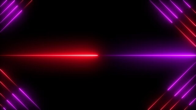 glowing neon color black background neon lazar lines . abstract background with glowing line..