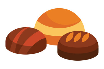 Assorted chocolate truffles sweet treats confectionery