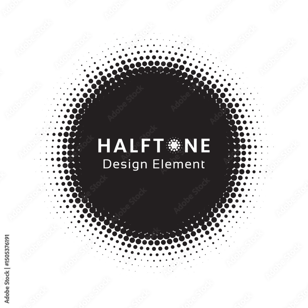 Aufkleber burst halftone light effect. glowing light burst. abstract grunge halftone dots background. vector i