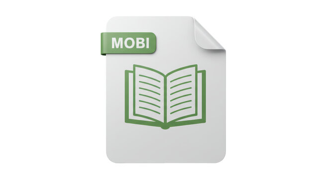 Isolated MOBI File Icon