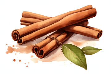 cinnamon isolated on a transparent background
