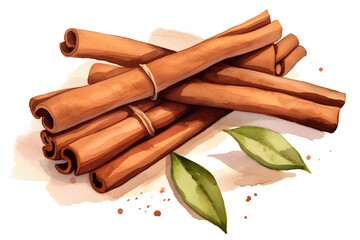 cinnamon isolated on a transparent background
