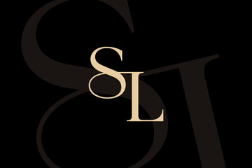 SL or LS letter logo icon design. Classic style luxury initials monogram.