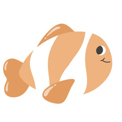 vector illustration of a funny fish