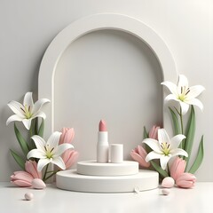 Radiant Turquoise Bloom: 3D Rendering of Spectacular Jewelry Box