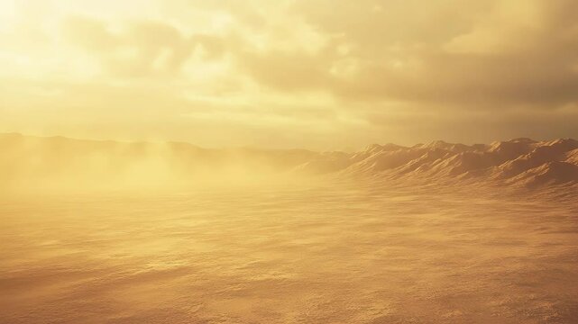 A barren wasteland consumed by an unrelenting sandstorm
