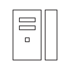 cpu computer line icon