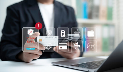 Digital Payment Failed Error on Mobile Interface
