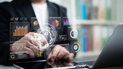 Business Analytics Dashboard with AI Data Visualization