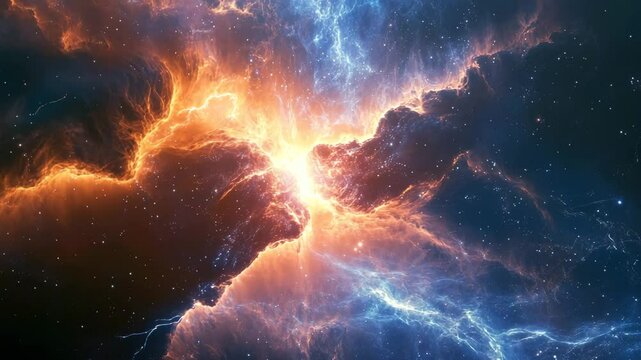 A cosmic storm unleashing maximum energy in deep space