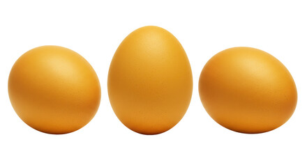 Isolated Three Eggs