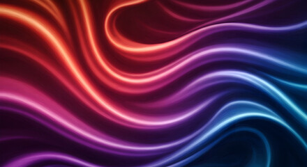 Fototapeta premium Abstract Colorful Waves: A Vibrant Swirl of Hues