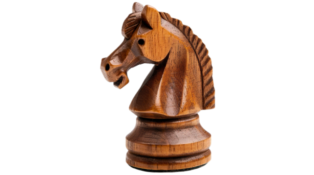 Solitary Chess Piece on transparent background PNG.