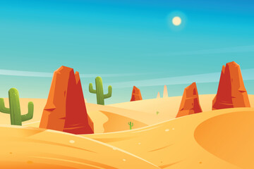 desert landscape with sand dunes