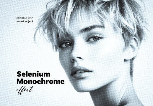 Monochrome Selenium Photo Effect
