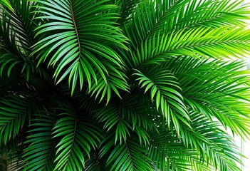 Lush, vibrant green Areca palm, perfect indoor plant, houseplant,  green foliage