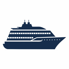 cruise ship vector illustration
