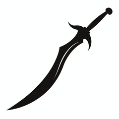 vector illustration of a sword